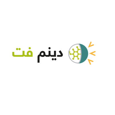 Arabic text beside a small blue megaphone icon with yellow sound lines
