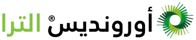 Almarai wordmark in Arabic and English with green swirl logo
